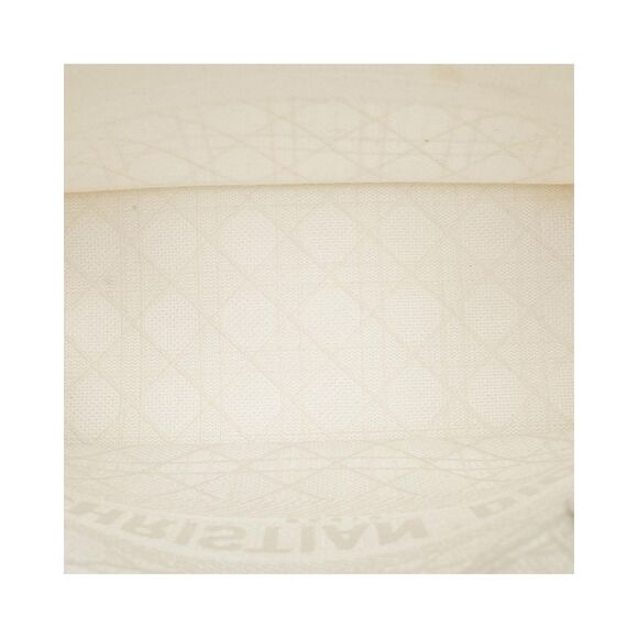 Pre Loved Dior Book Tote Bag White Canvas Tote Bag Designer Tote Bag Large Tote - Picture 5 of 8